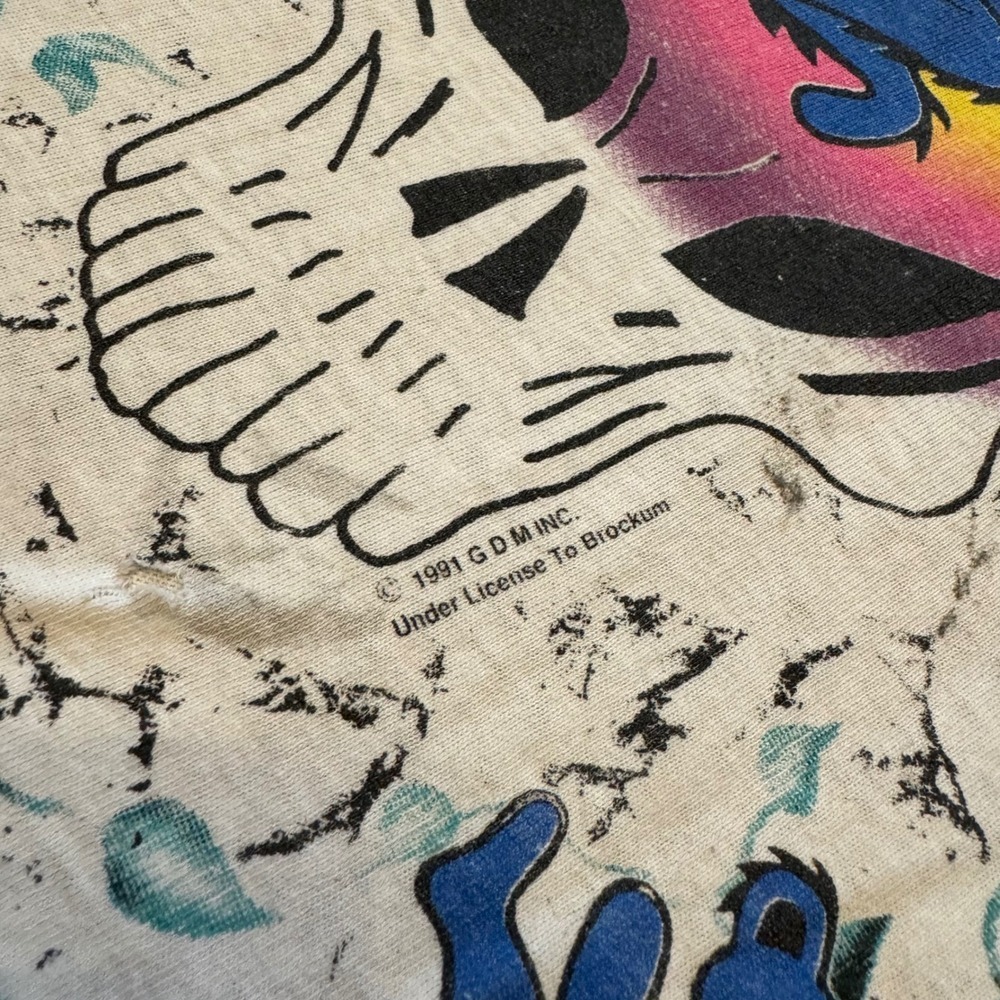 Grateful‎ Dead 1991 All Over Print Dancing Bears Roses Vintage T Shirt - Picture 3 of 9